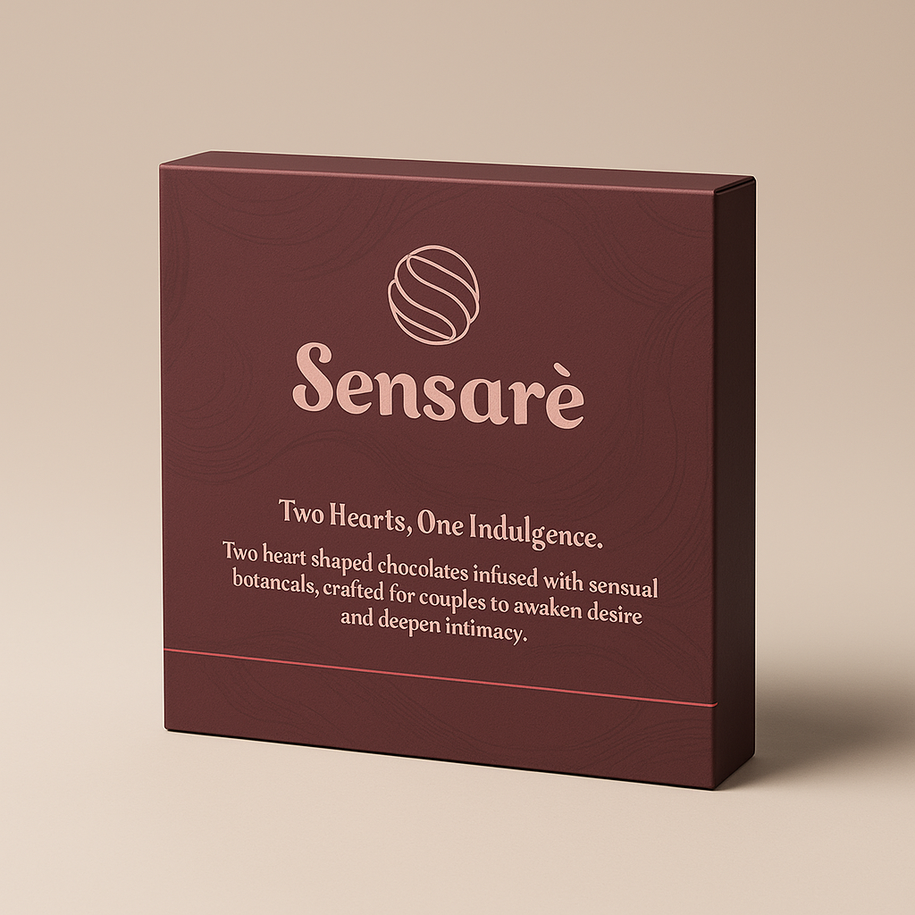 Sensarè chocolate box with roses and candle