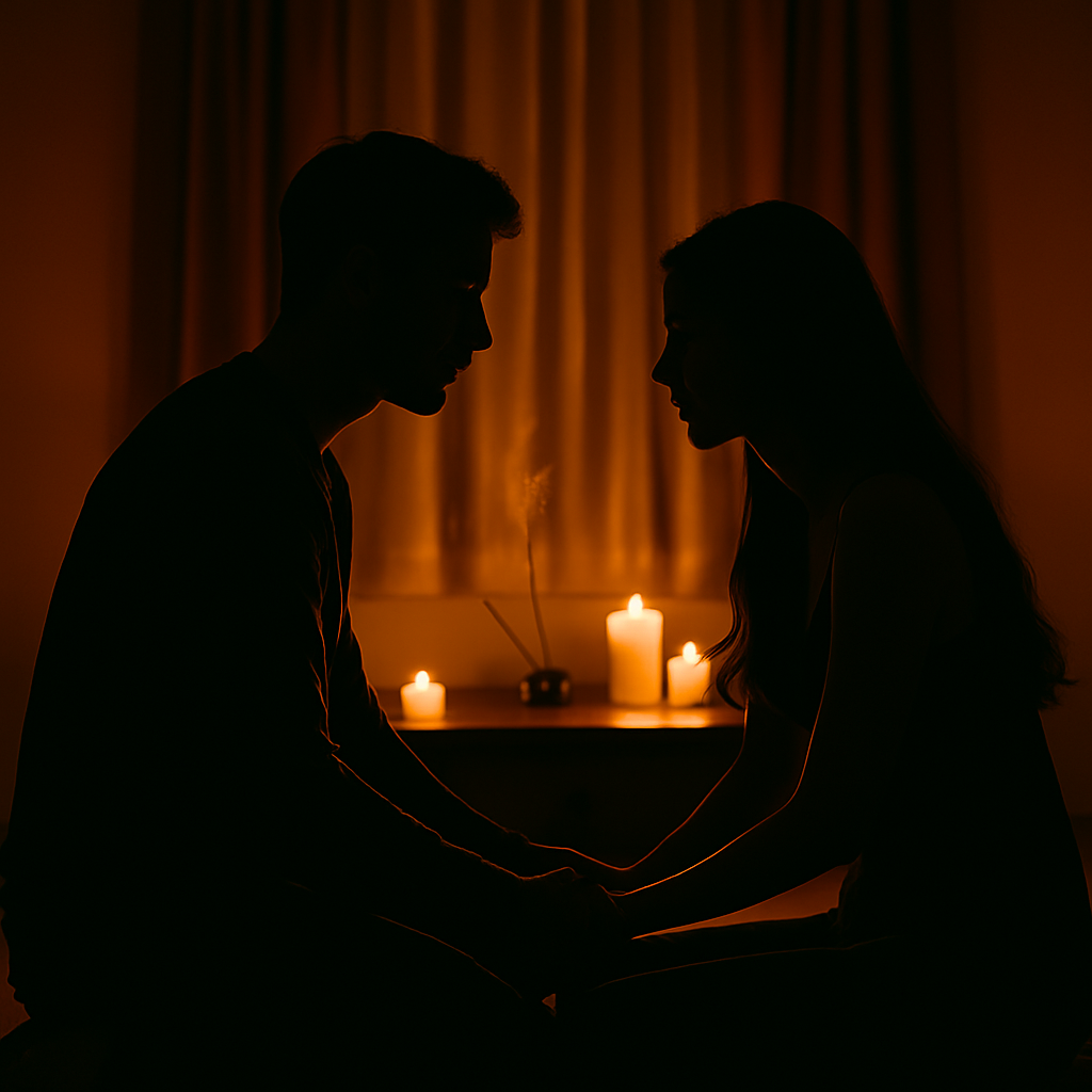 Romantic setting with candles
