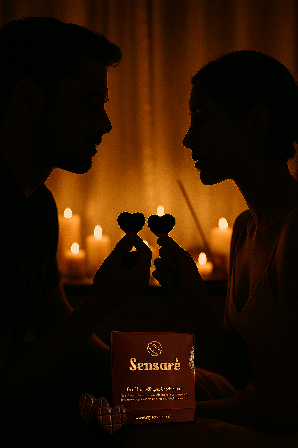 Couple unwrapping Sensarè together